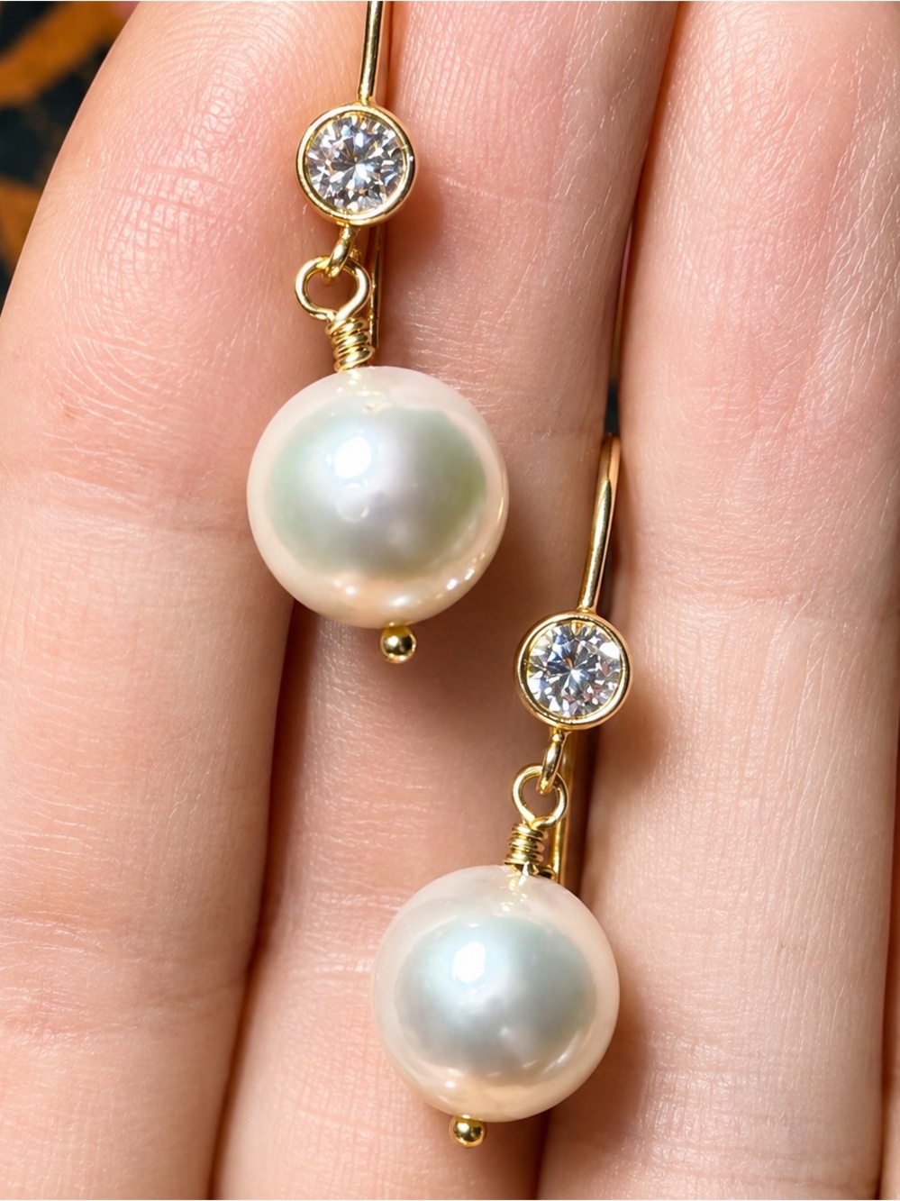 AAA quality pearl earrings